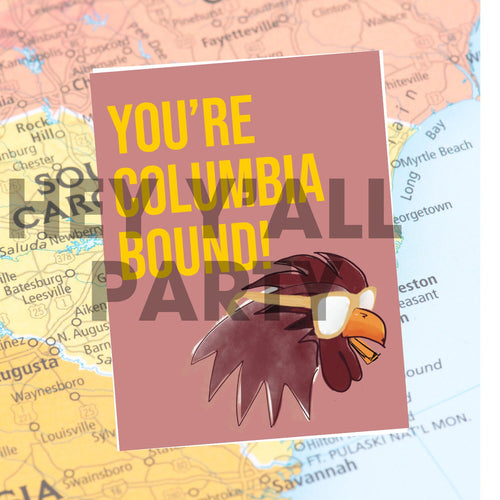 Congrats You're South Carolina Bound Greeting Card