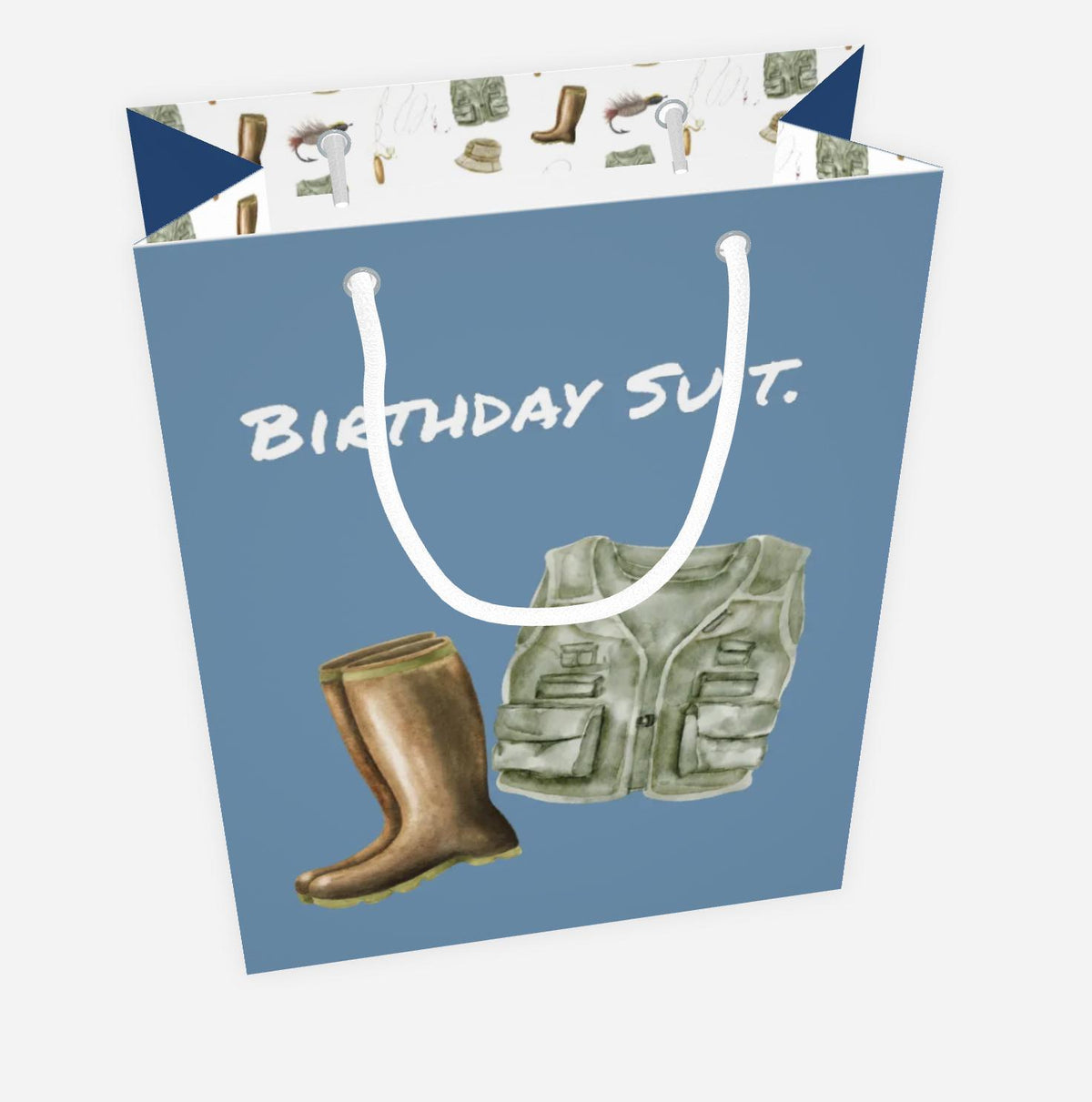 Fishing Enthusiast Birthday Gift Bag for Men