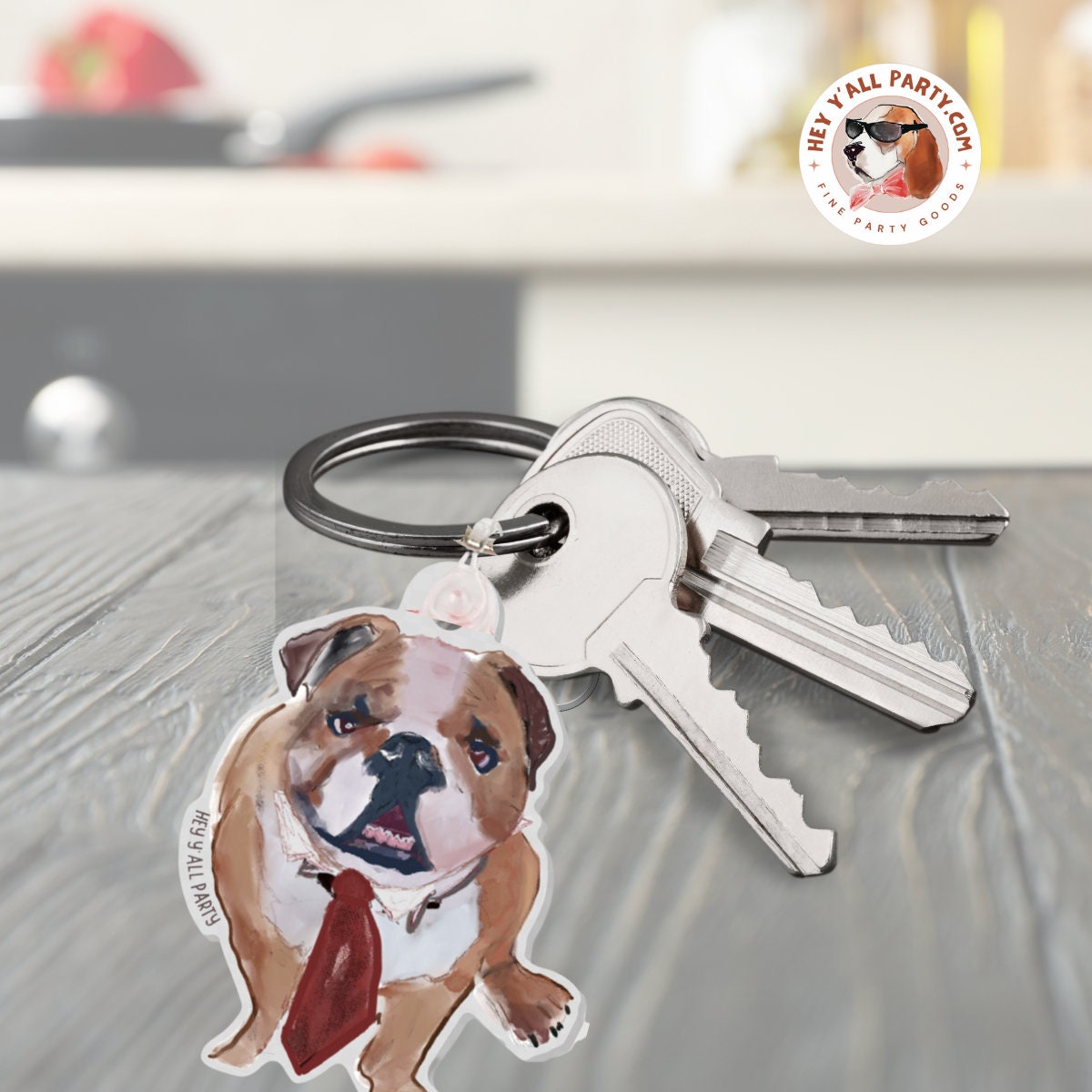 Limited-Edition Bulldog Keychain