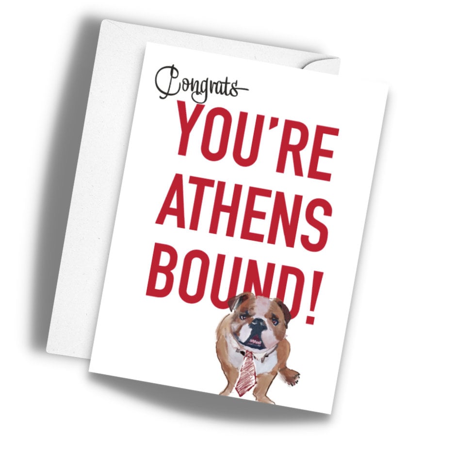 You're Athens Georgia Bound Greeting Card
